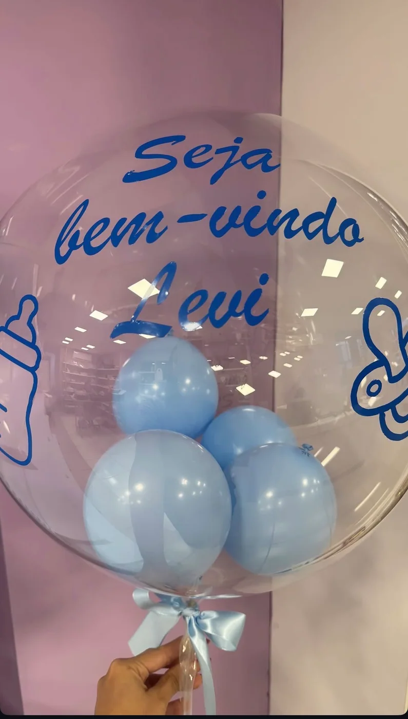 Bubble na vareta personalizado