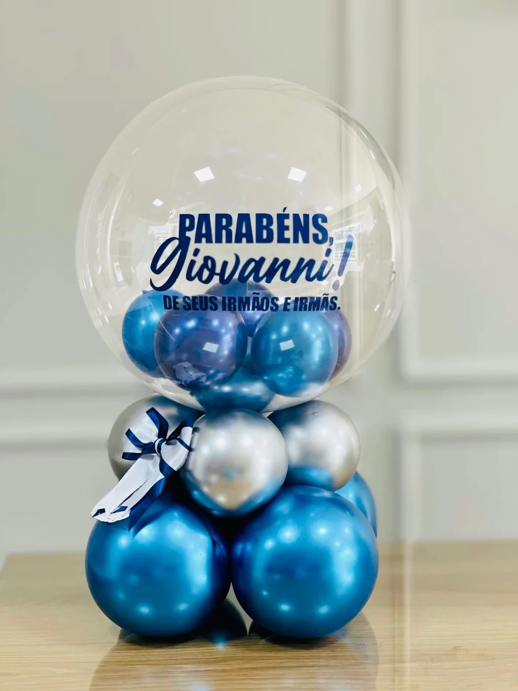 Arranjo Bubble Celebration Personalizado