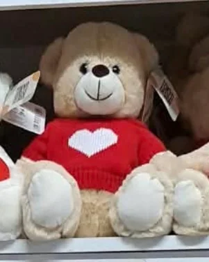 Urso casaco coração
