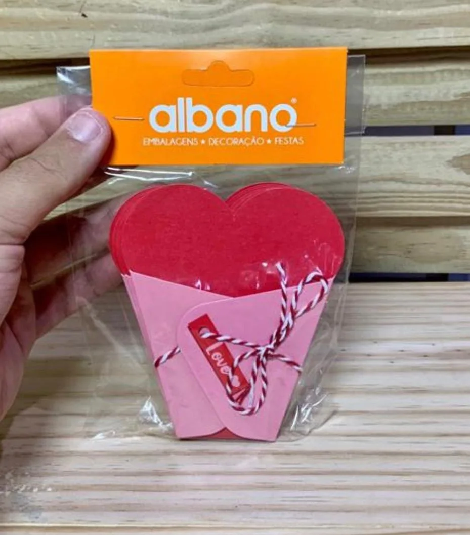 Cartão Coração com Envelope